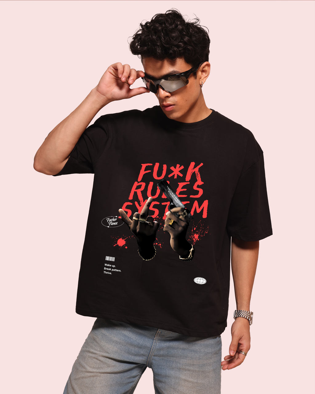 Street Wear – FU*K Rules system – Oversized Men