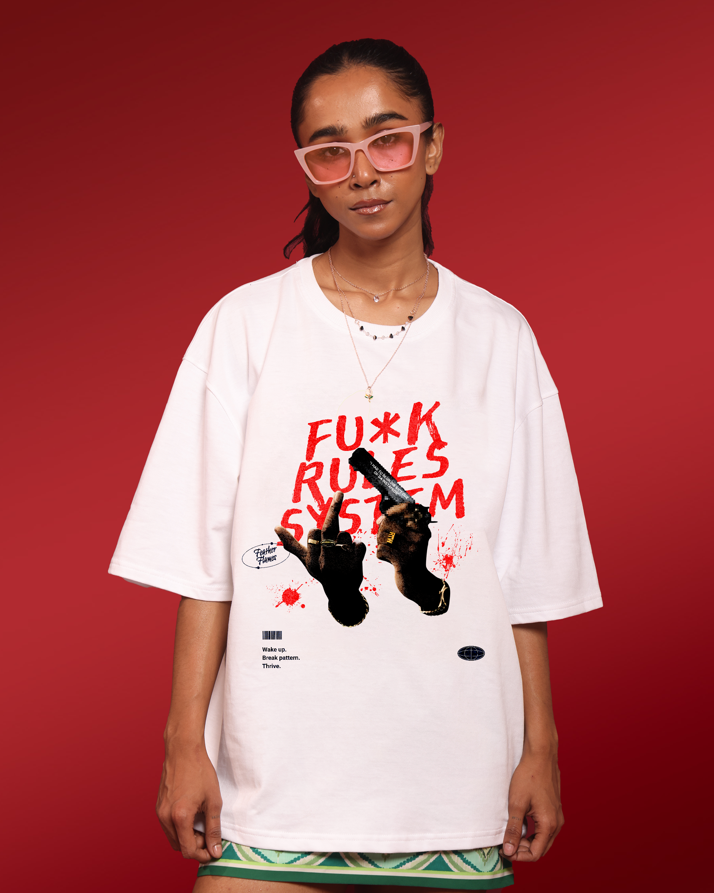Street Wear – FU*K Rules system – Oversized Women