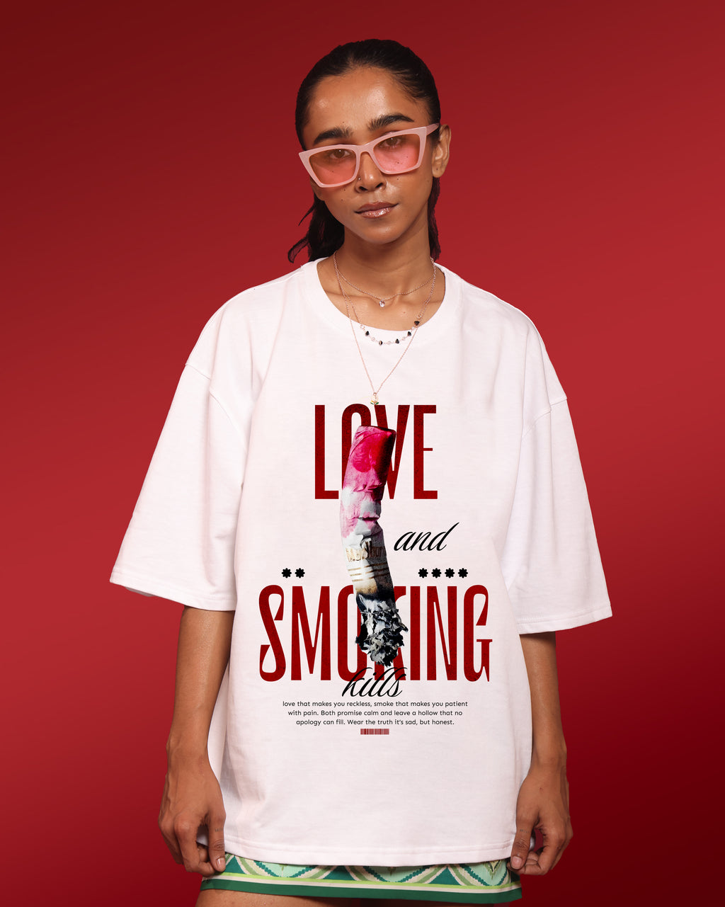 Street Wear – Love and Smoking Kills – Oversized Women