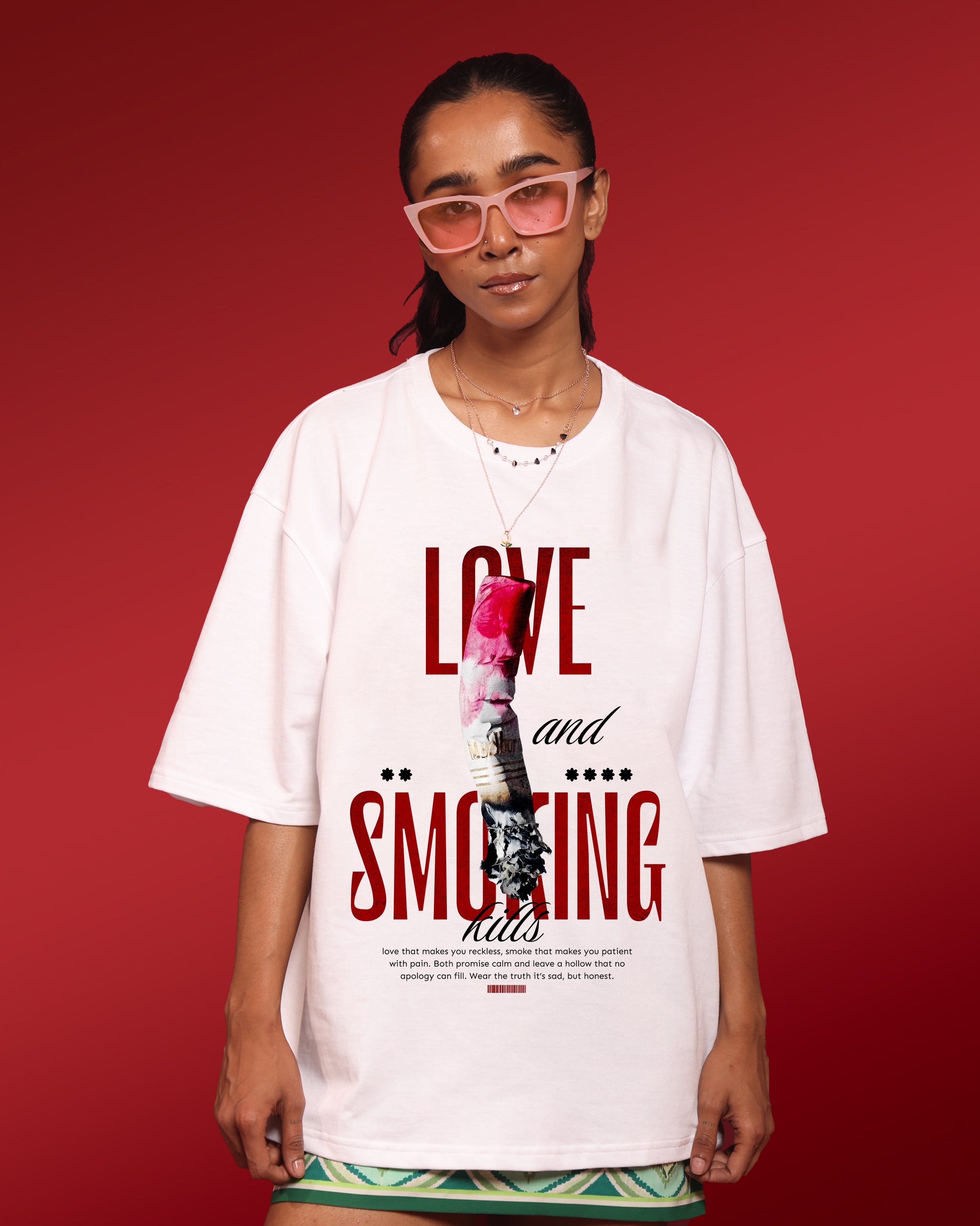 Street Wear – Love and Smoking Kills – Oversized Women