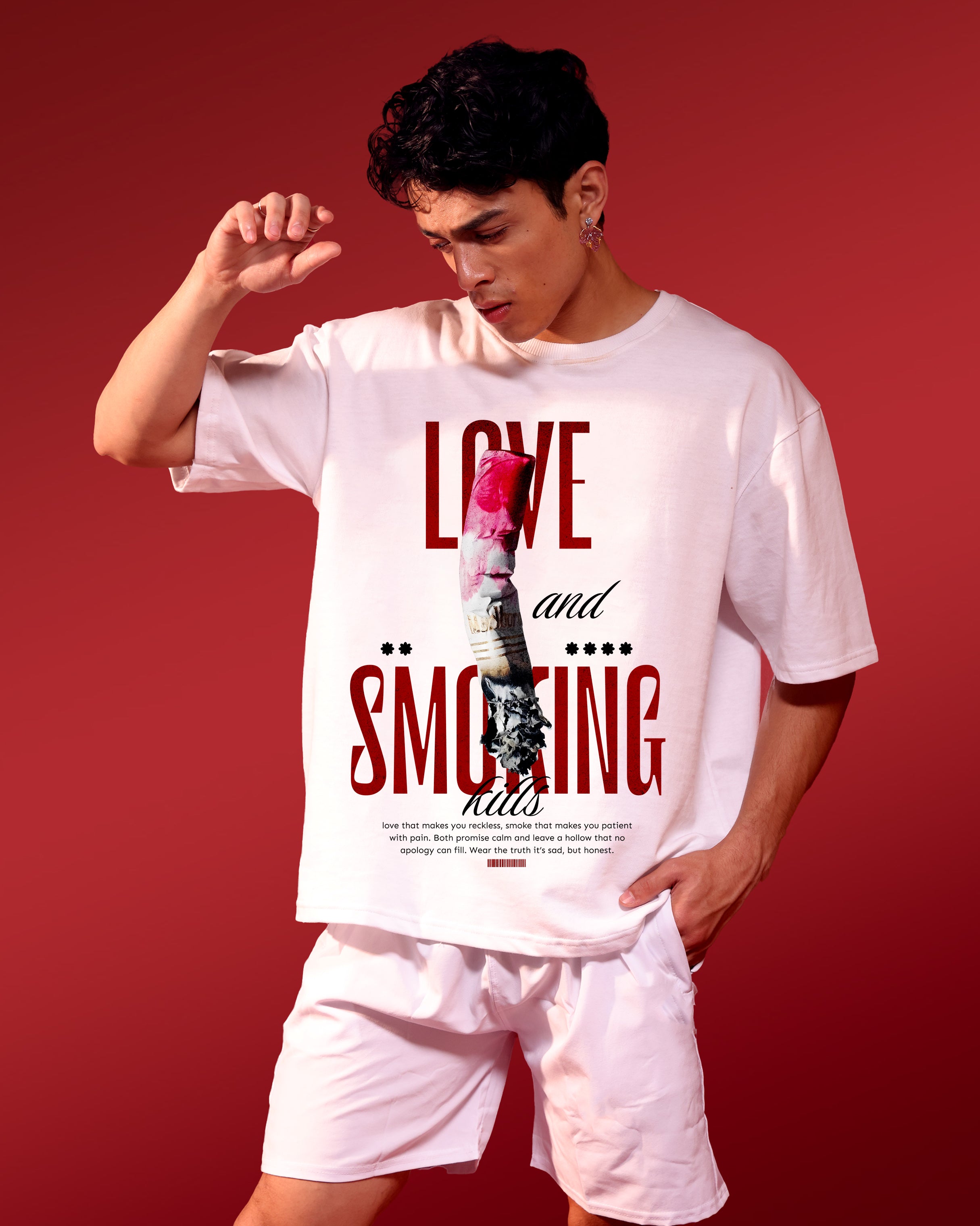 Street Wear – Love and Smoking Kills – Oversized Men