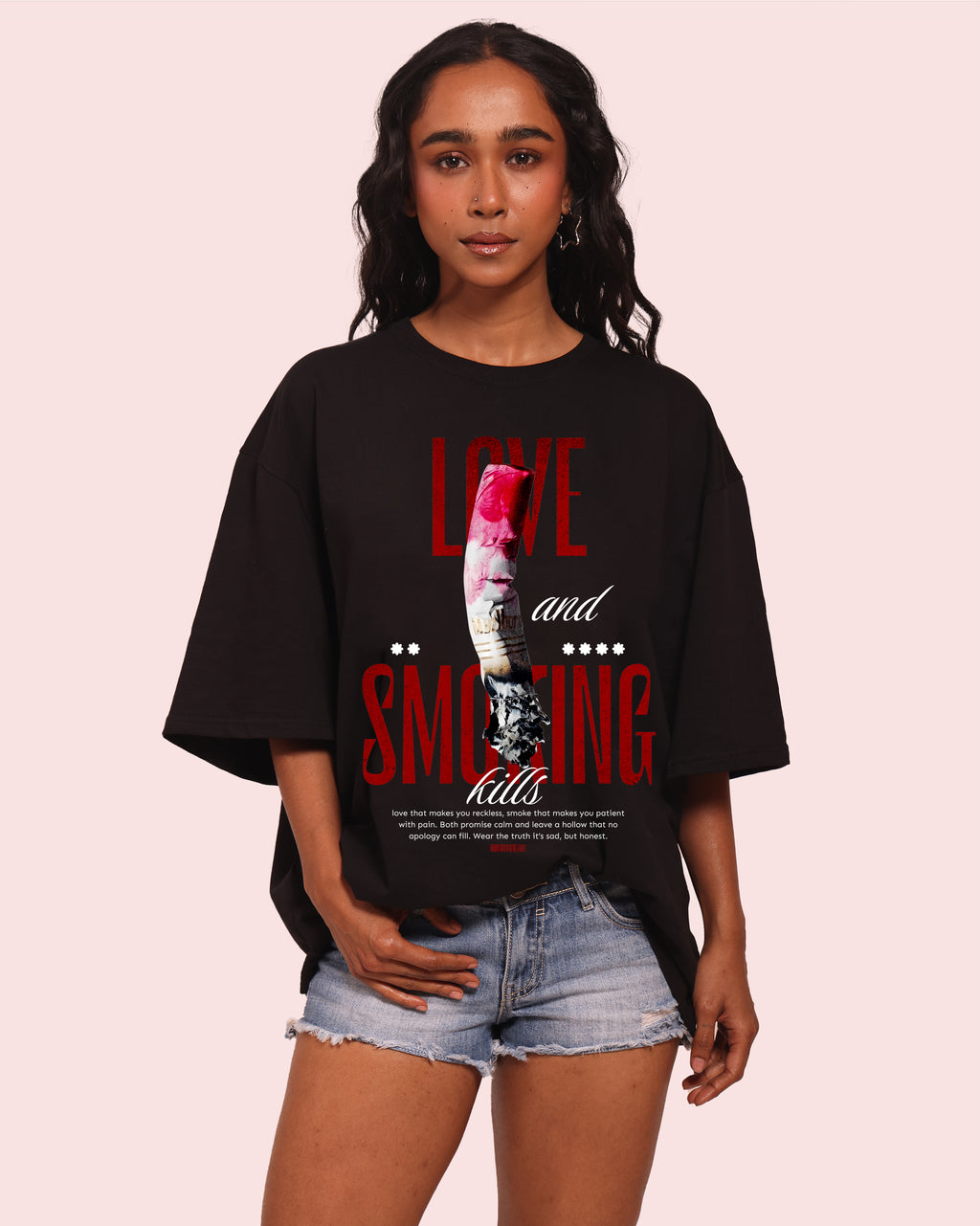 Street Wear – Love and Smoking Kills – Oversized Women