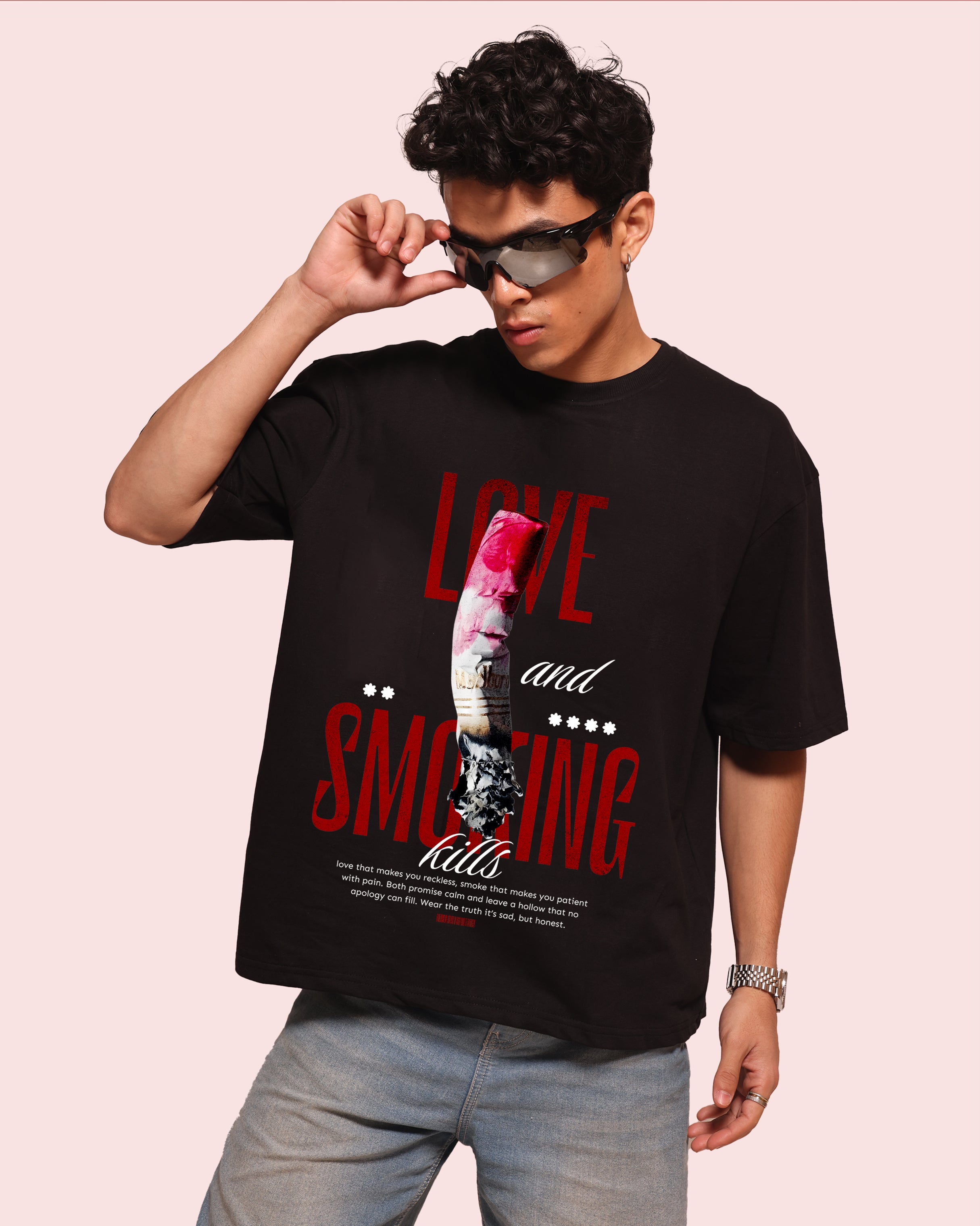 Street Wear – Love and Smoking Kills – Oversized Men