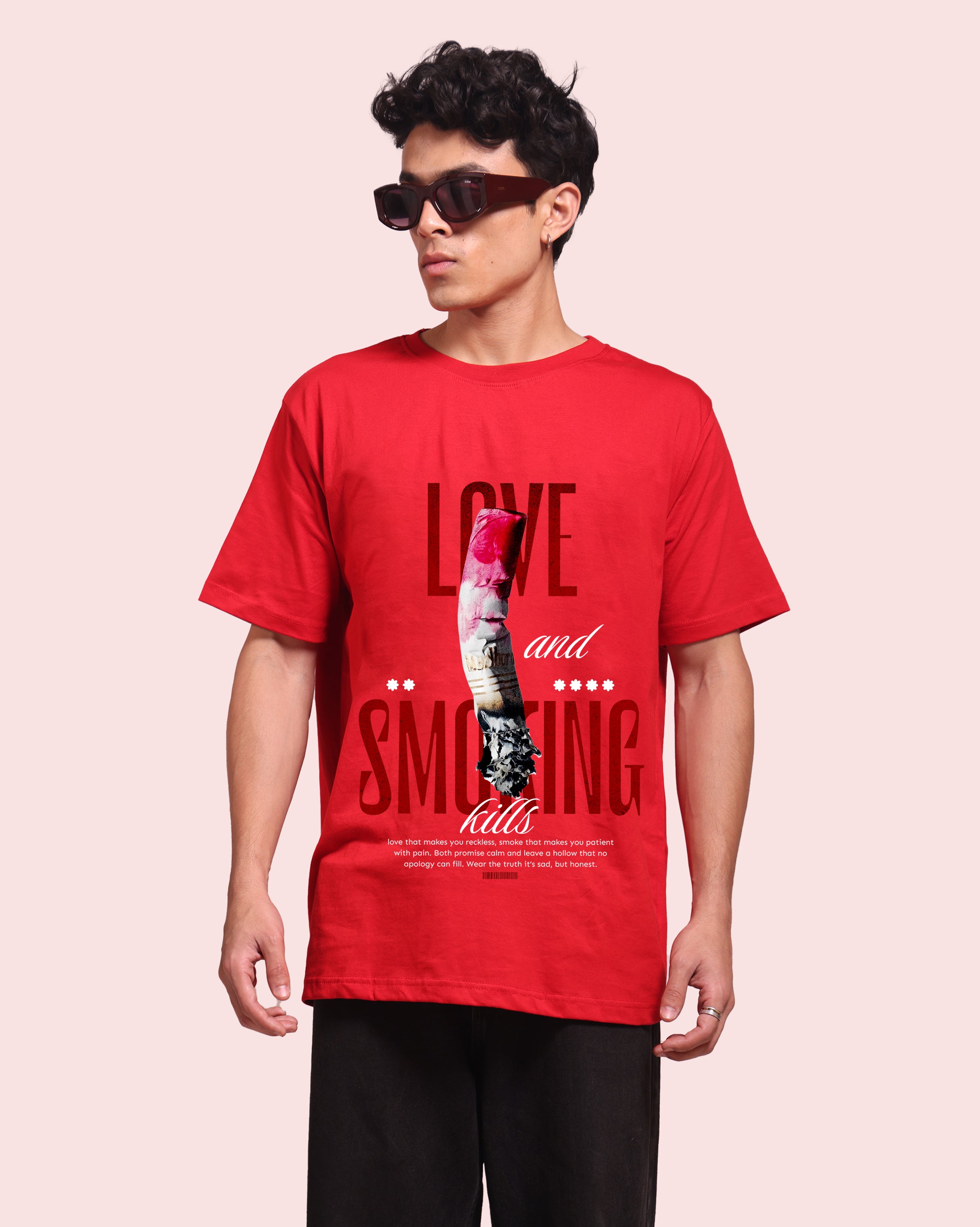 Street Wear – Love and Smoking Kills – Oversized Men