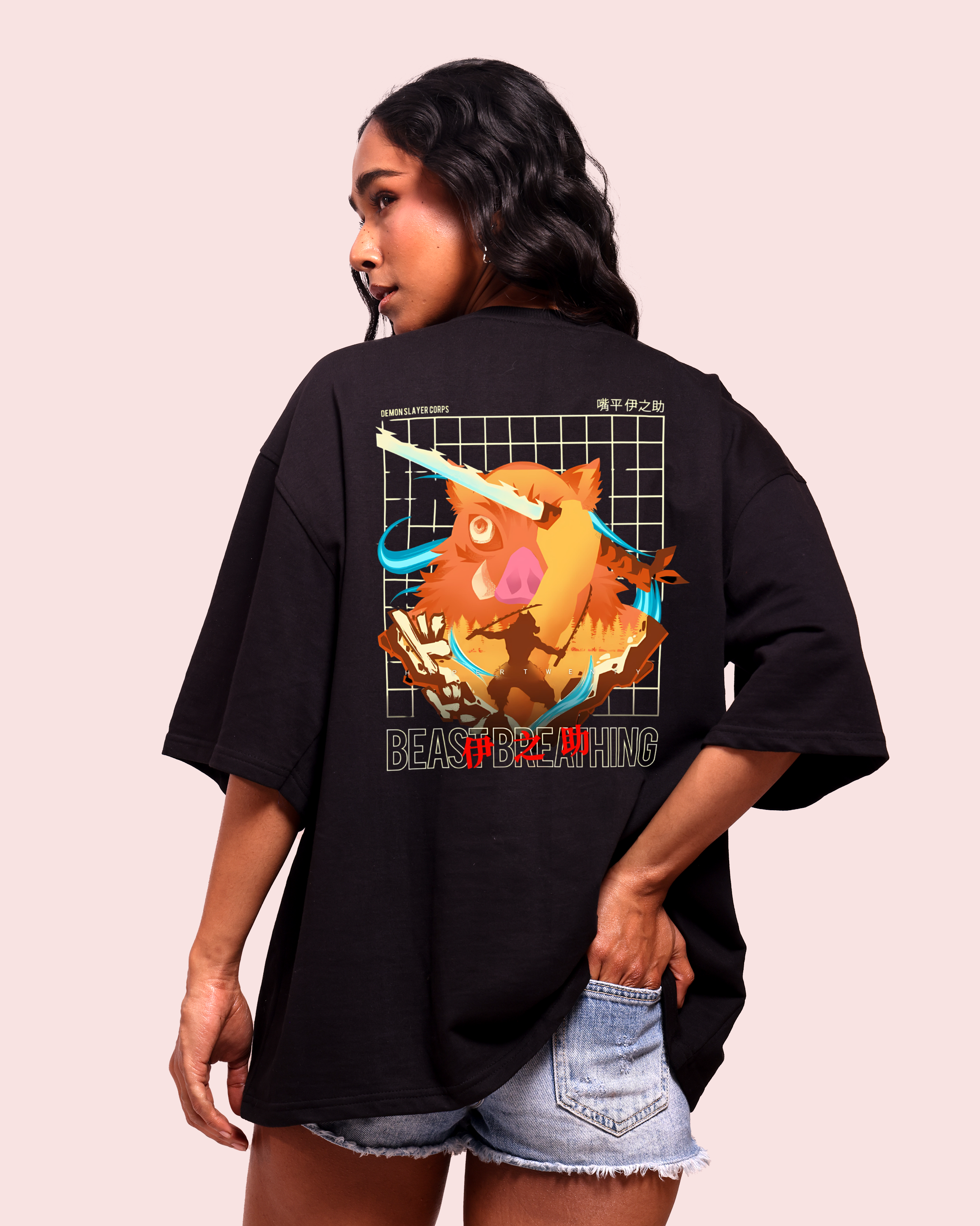 Demon Slayer – Inosuke Hashibira Beast Breathing – Oversized Women