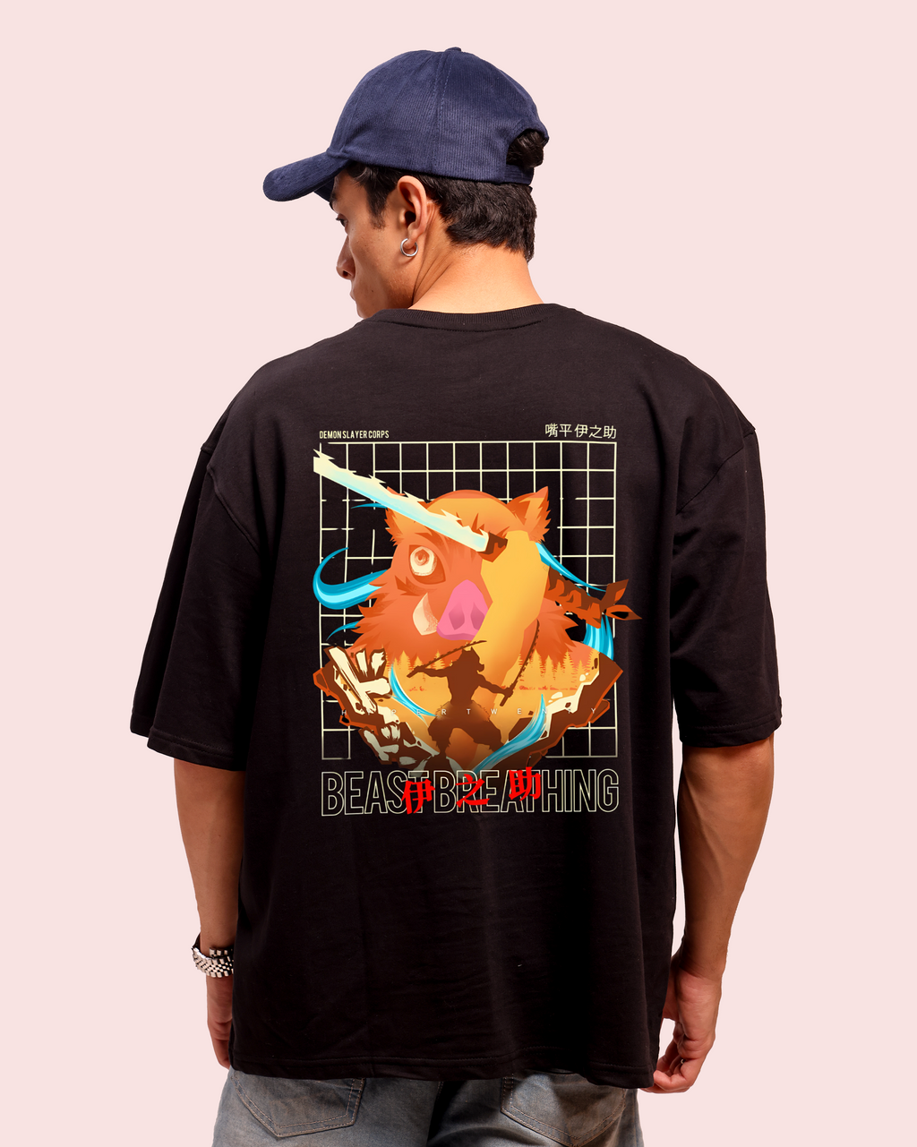 Demon Slayer – Inosuke Hashibira Beast Breathing – Oversized Men