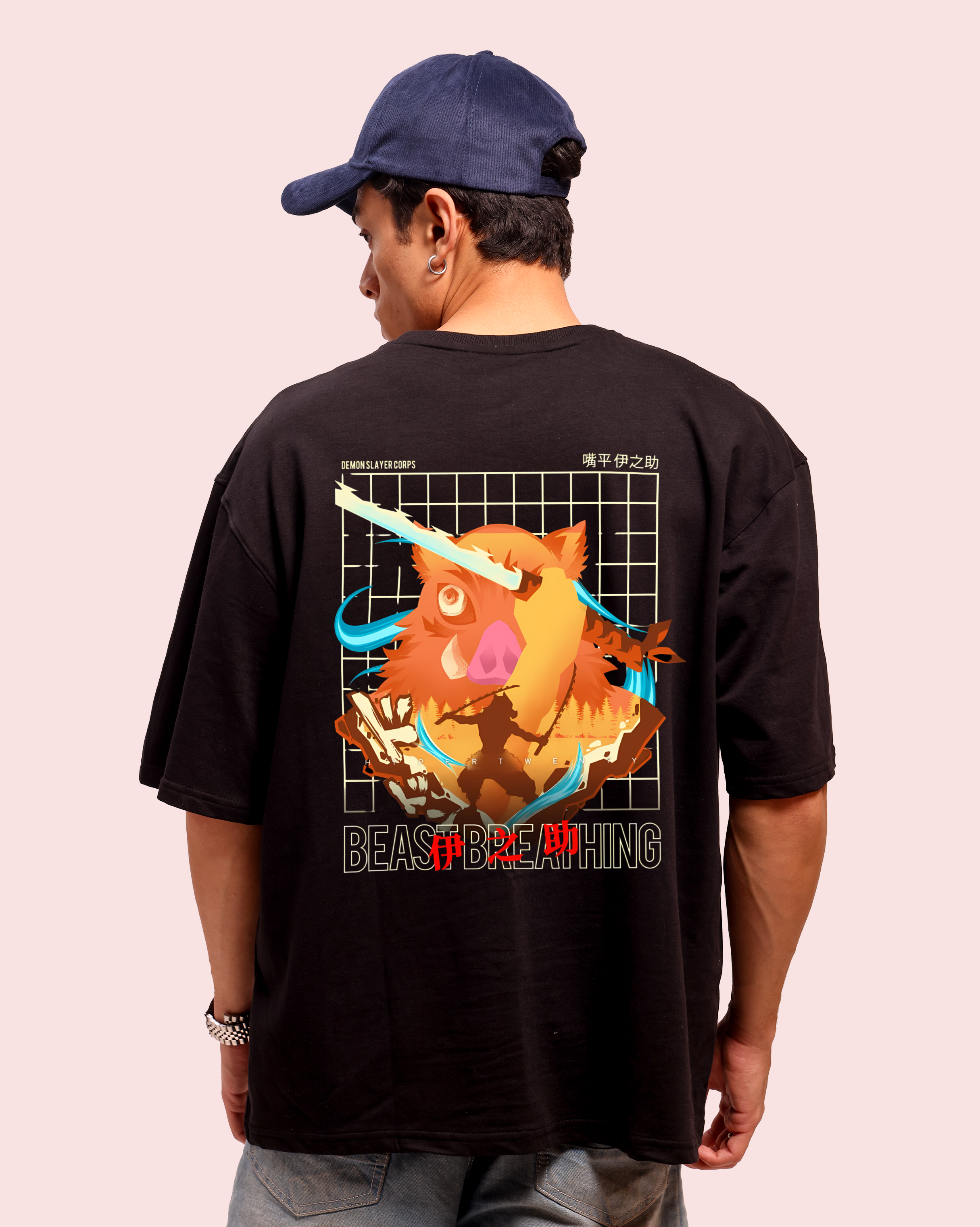 Demon Slayer – Inosuke Hashibira Beast Breathing – Oversized Men