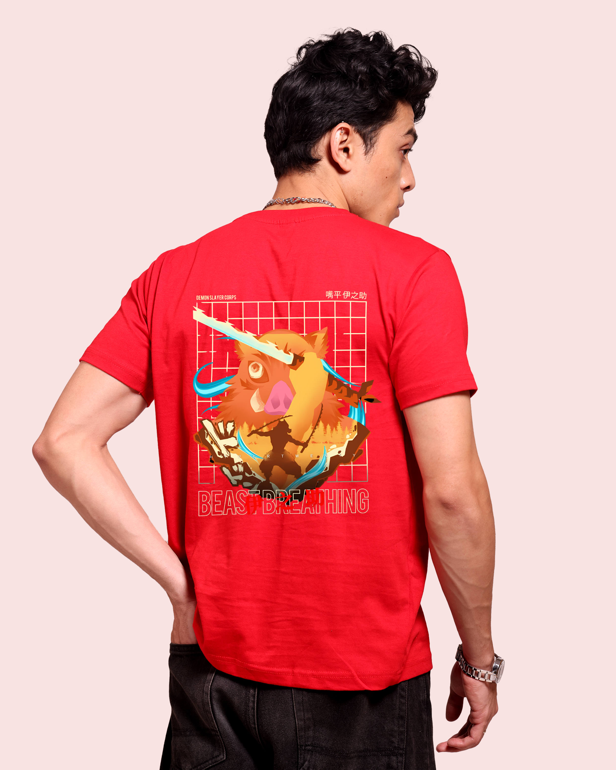 Demon Slayer – Inosuke Hashibira Beast Breathing – Oversized Men