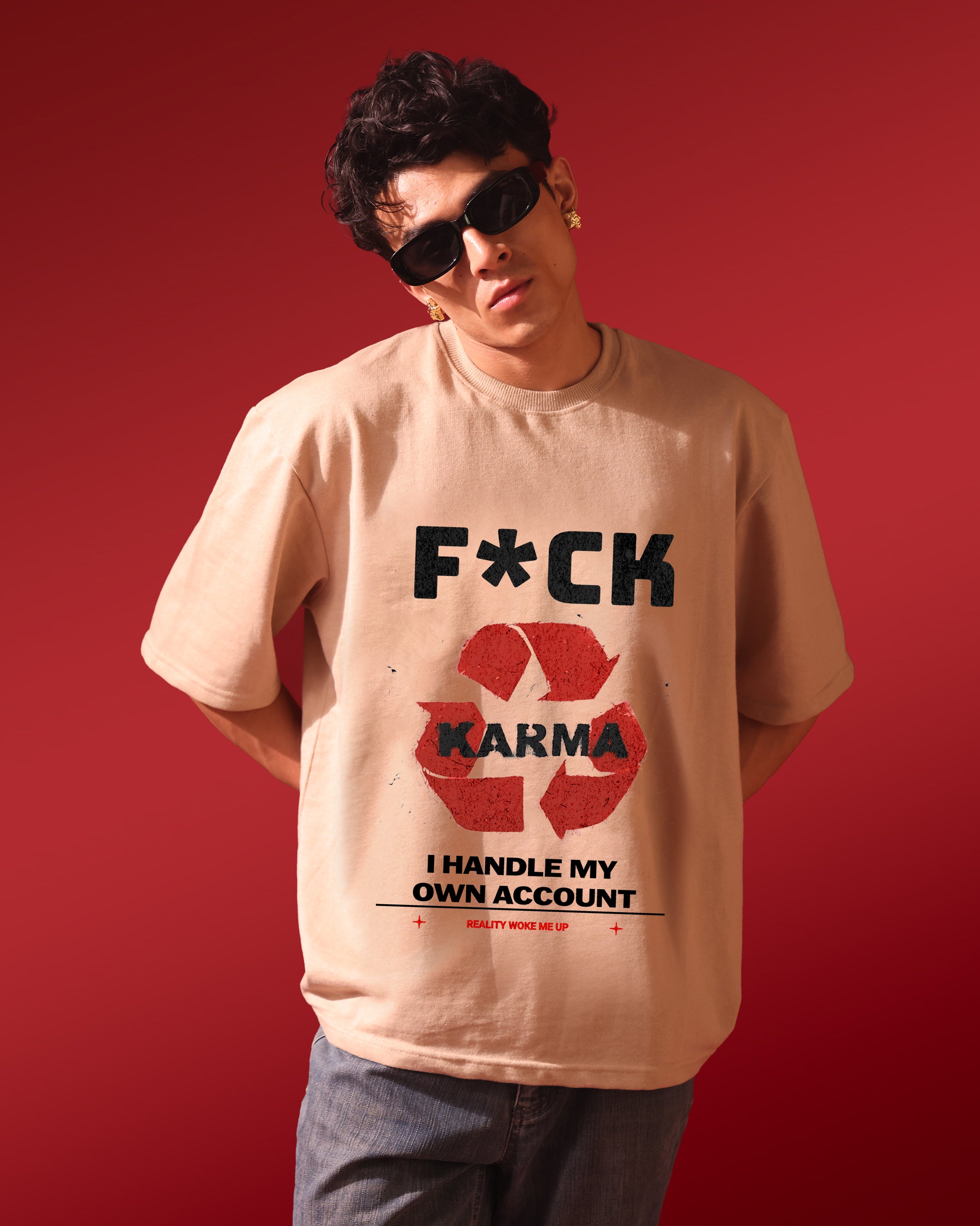 Street Wear – F*CK Karma – Oversized Men