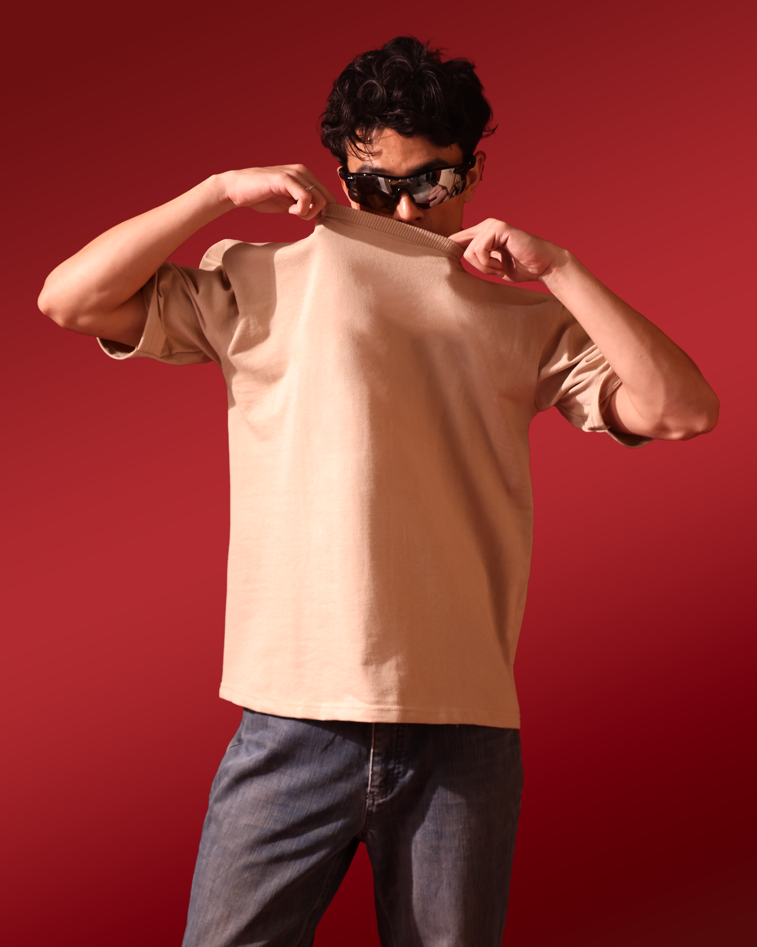 Solid – Beige – Men