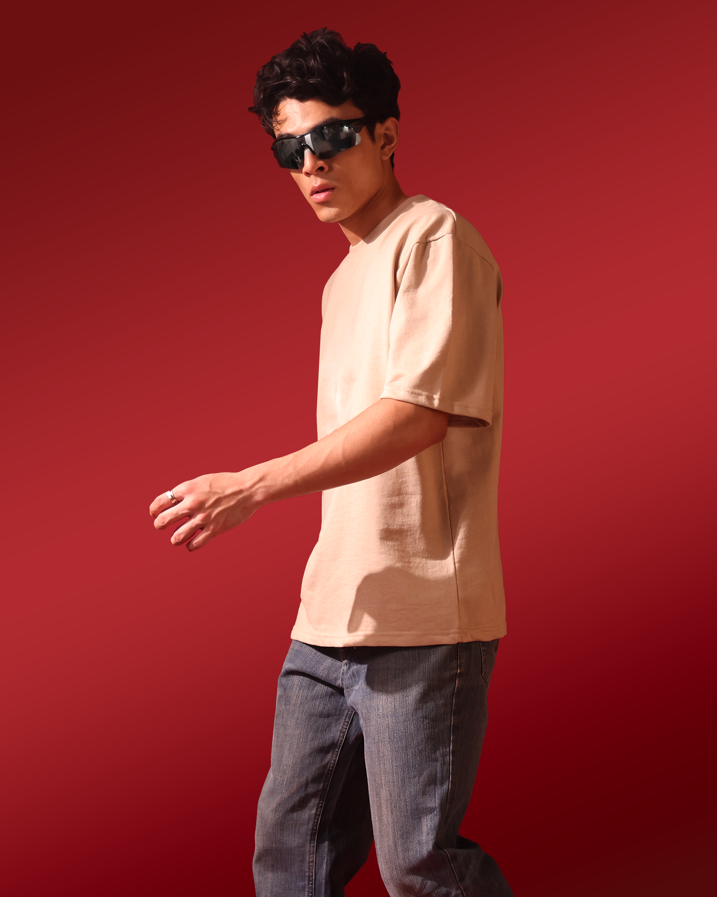 Solid – Beige – Men