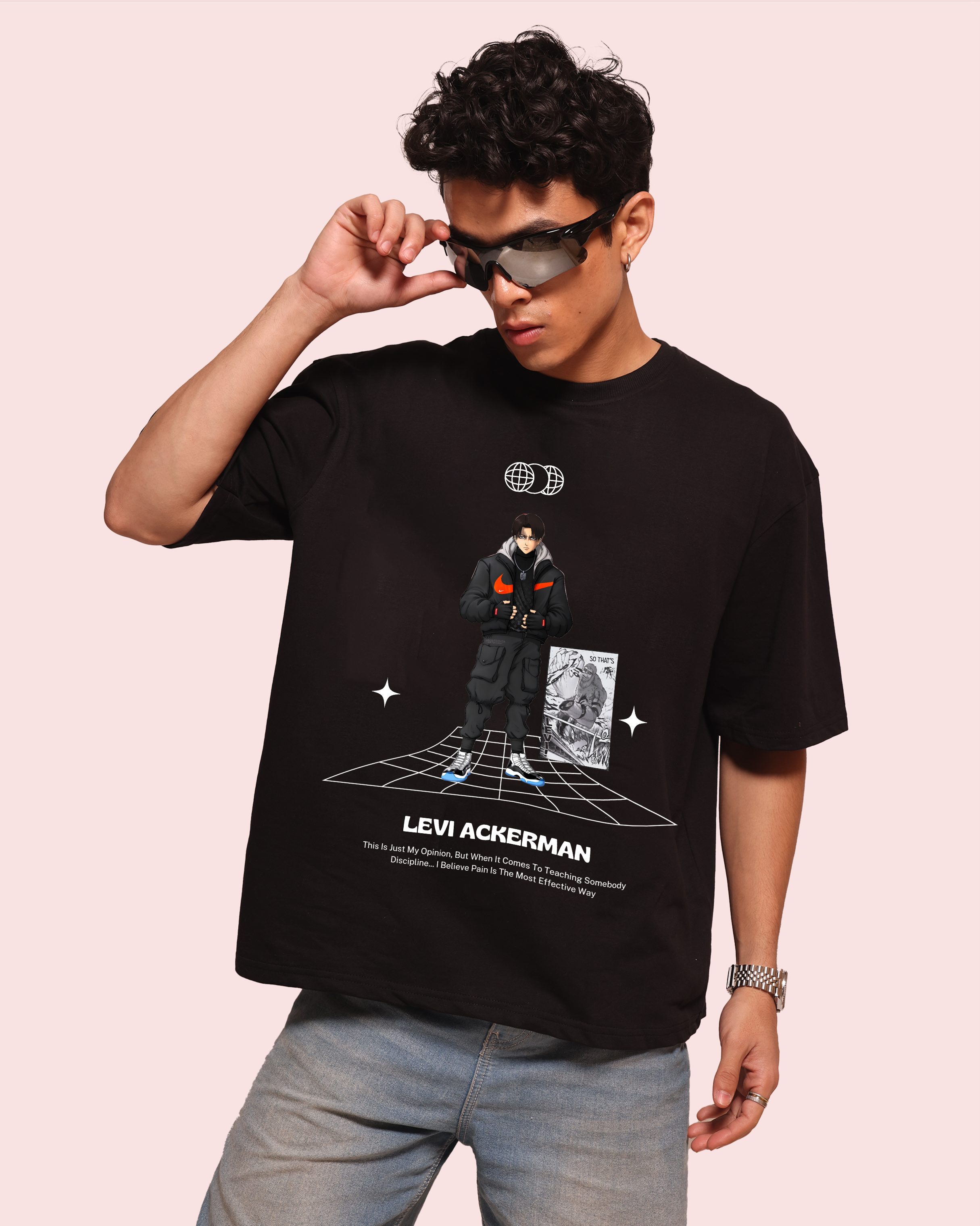 Attack on Titan – Levi Ackermane -Design 2 – Oversized Men