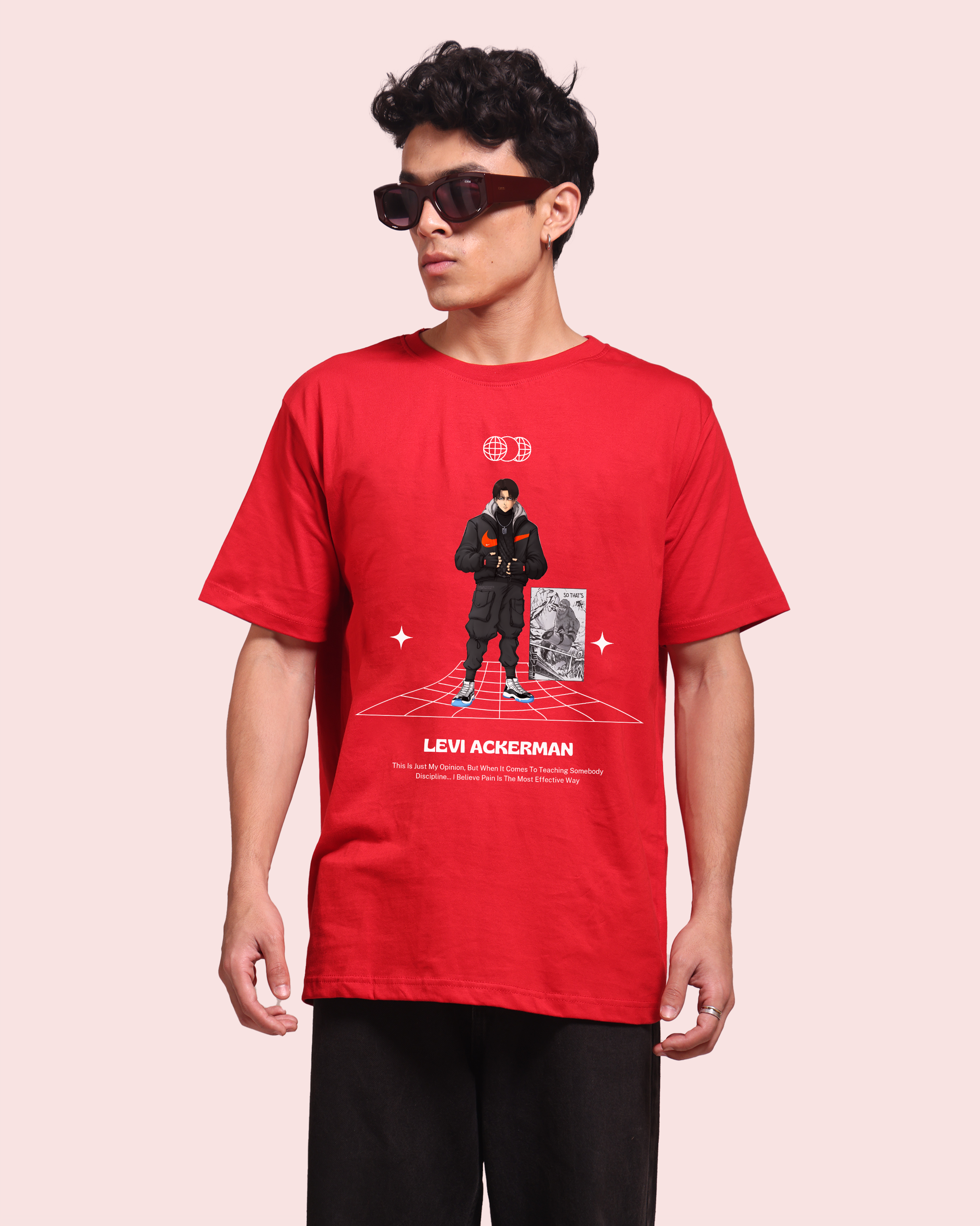 Attack on Titan – Levi Ackermane -Design 2 – Oversized Men
