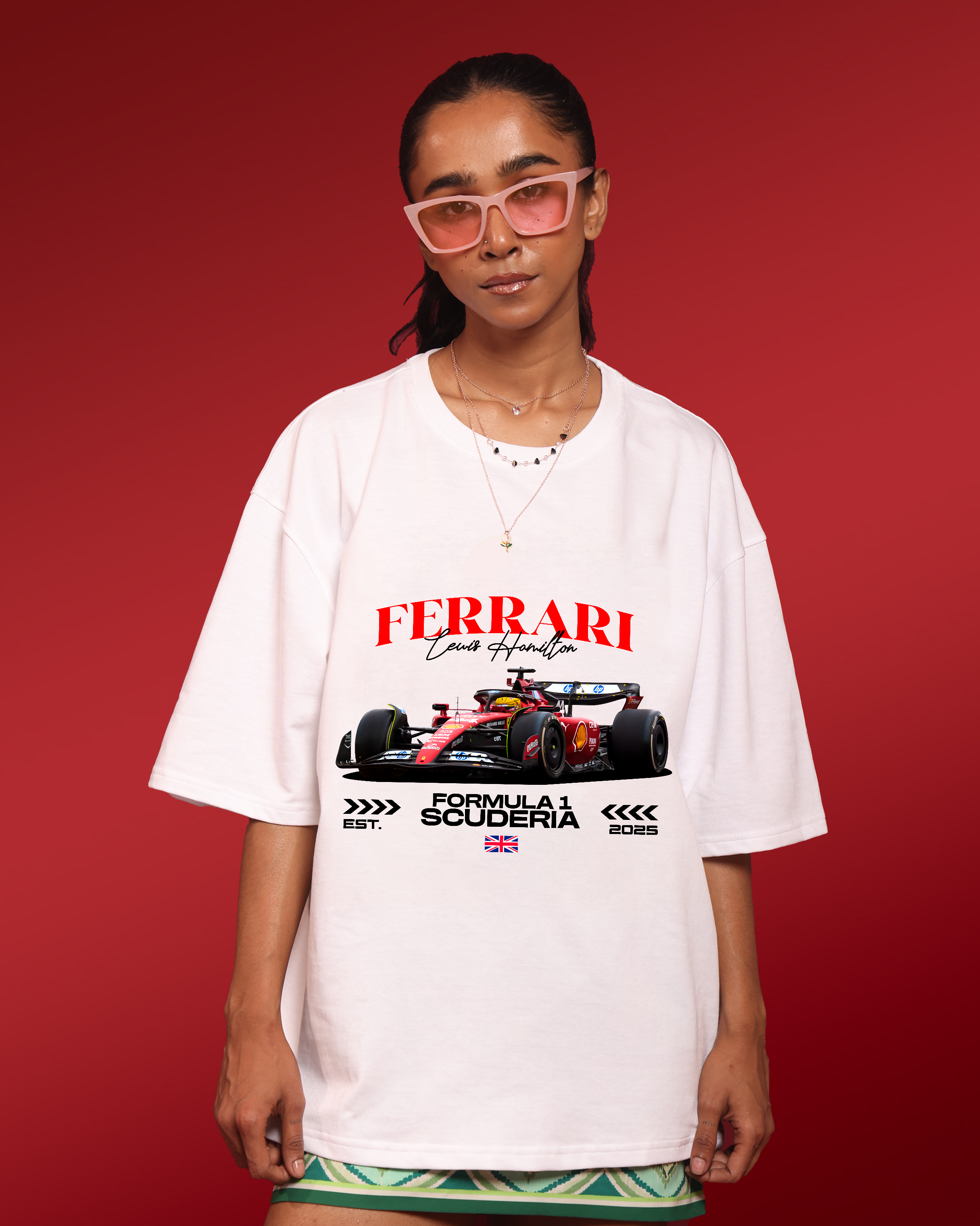 Formula 1 – Lewis Hamilton - Ferrari – Oversized Women