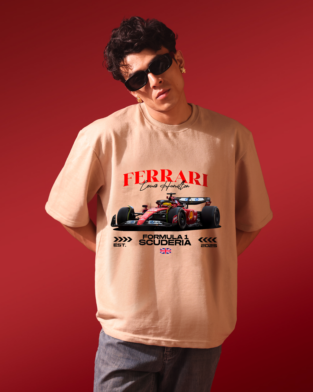 Formula 1 – Lewis Hamilton - Ferrari – Oversized Men