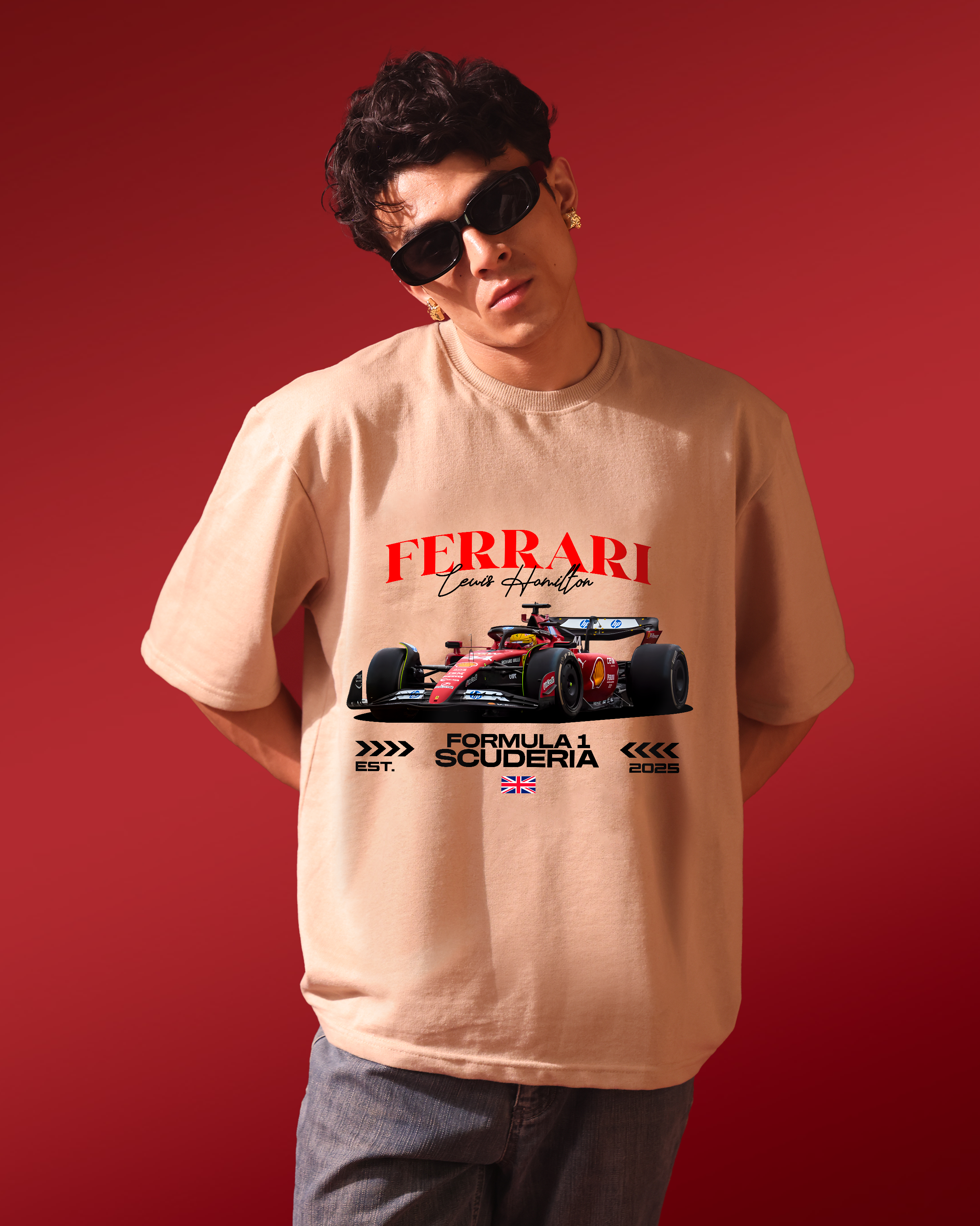 Formula 1 – Lewis Hamilton - Ferrari – Oversized Men