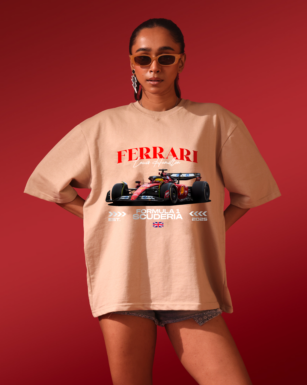 Formula 1 – Lewis Hamilton - Ferrari – Oversized Women