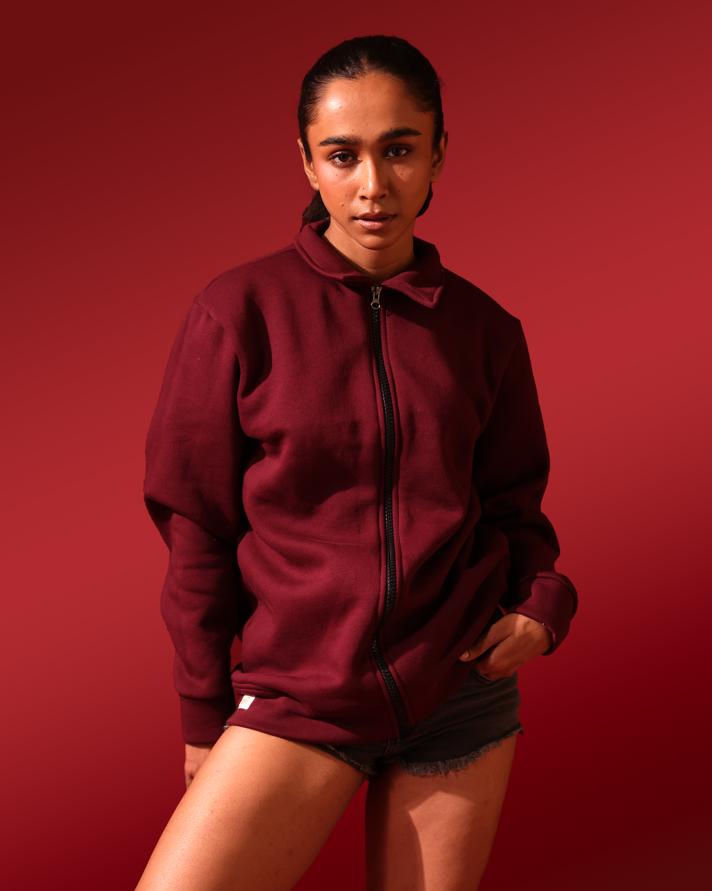Jacket – Wine Red – Women