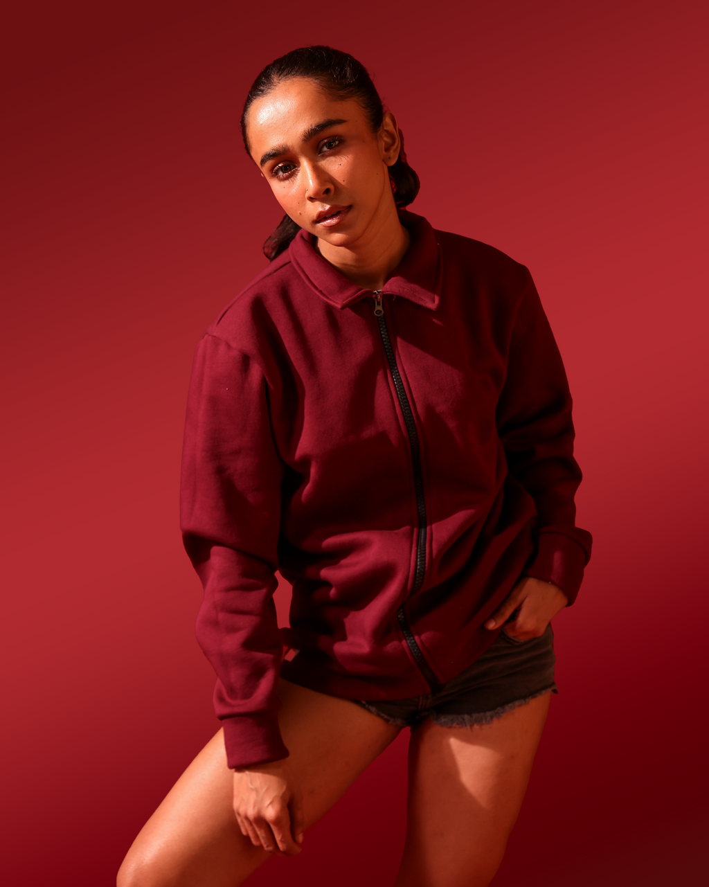 Jacket – Wine Red – Women