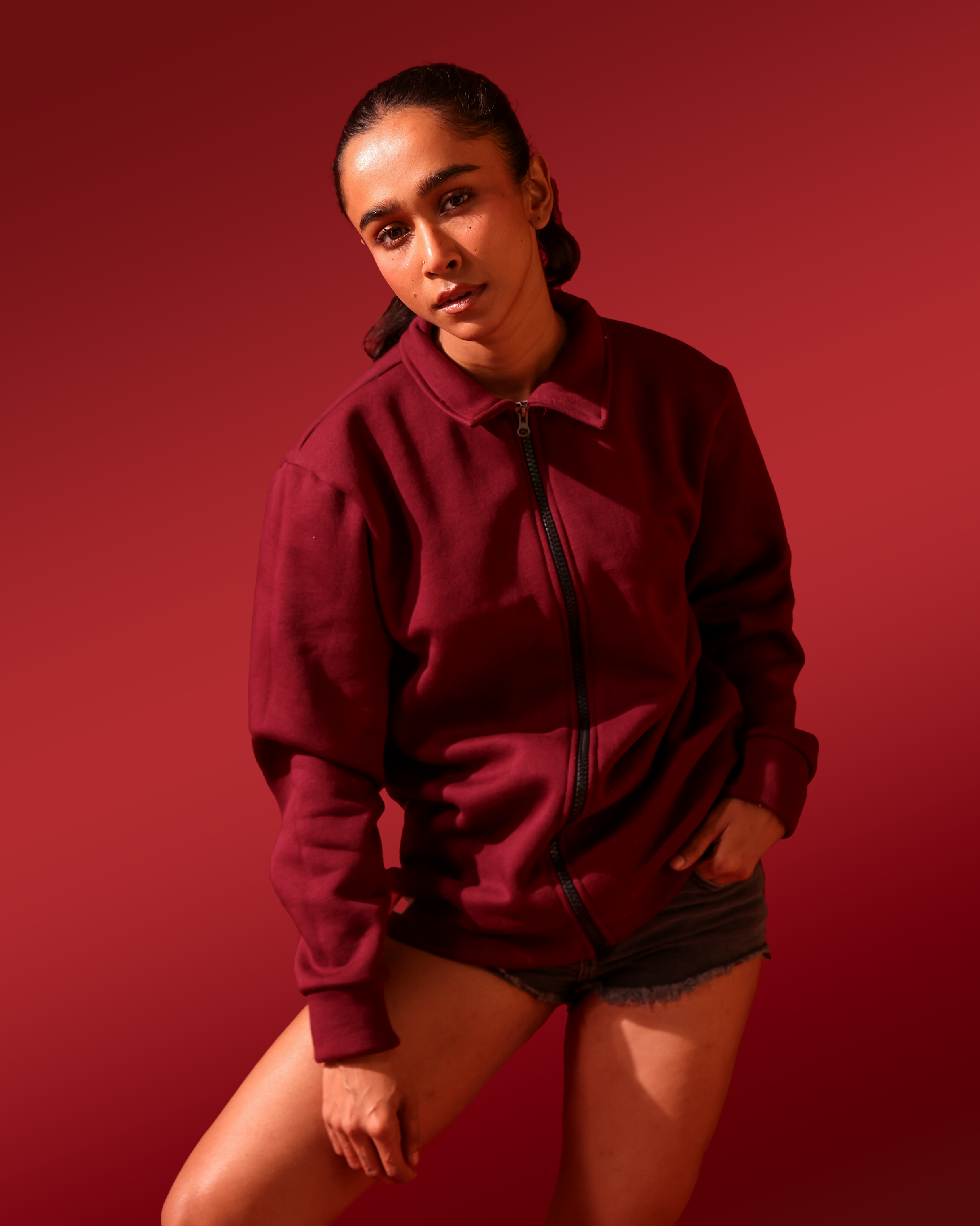 Jacket – Wine Red – Women