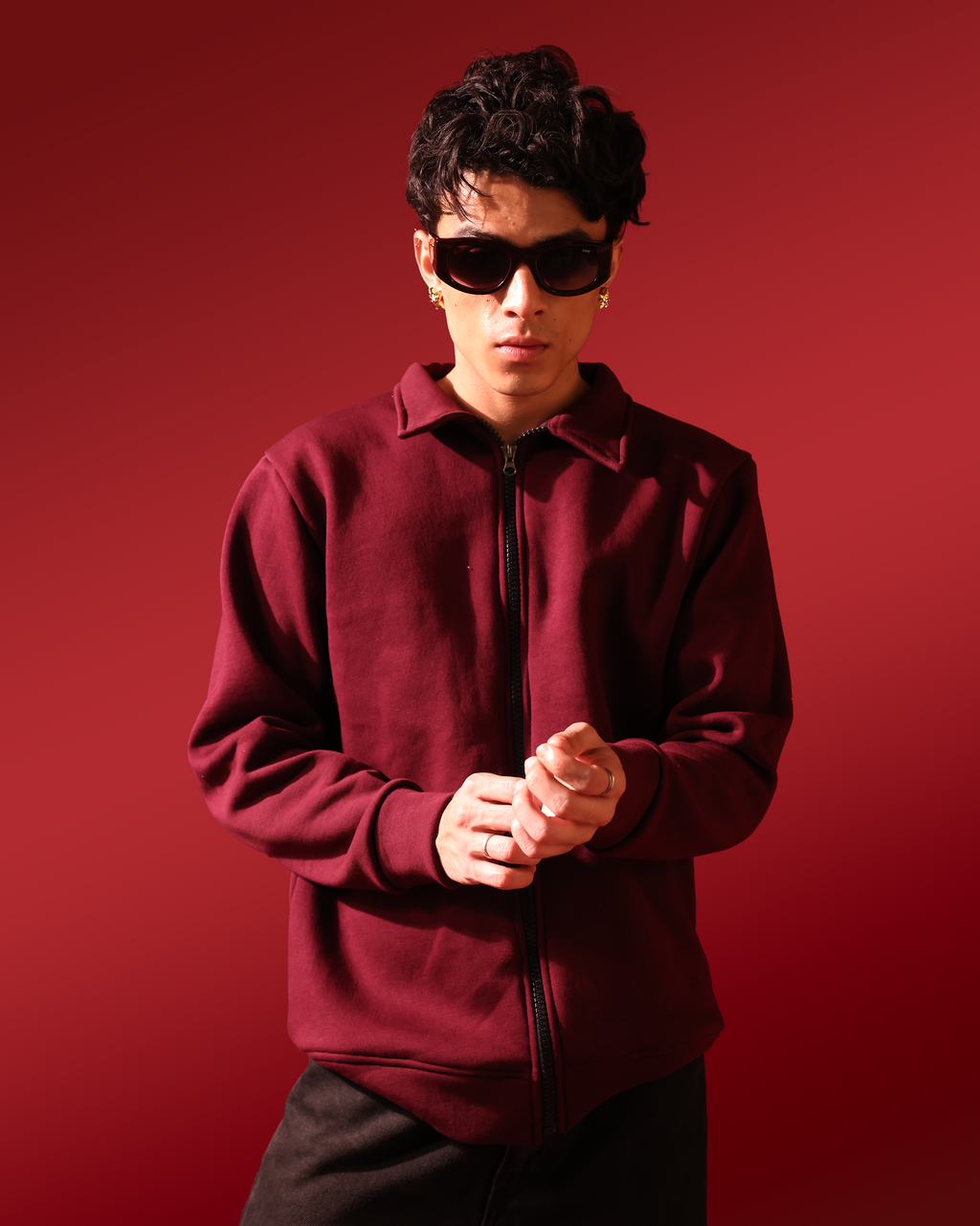 Jacket – Wine Red – Men
