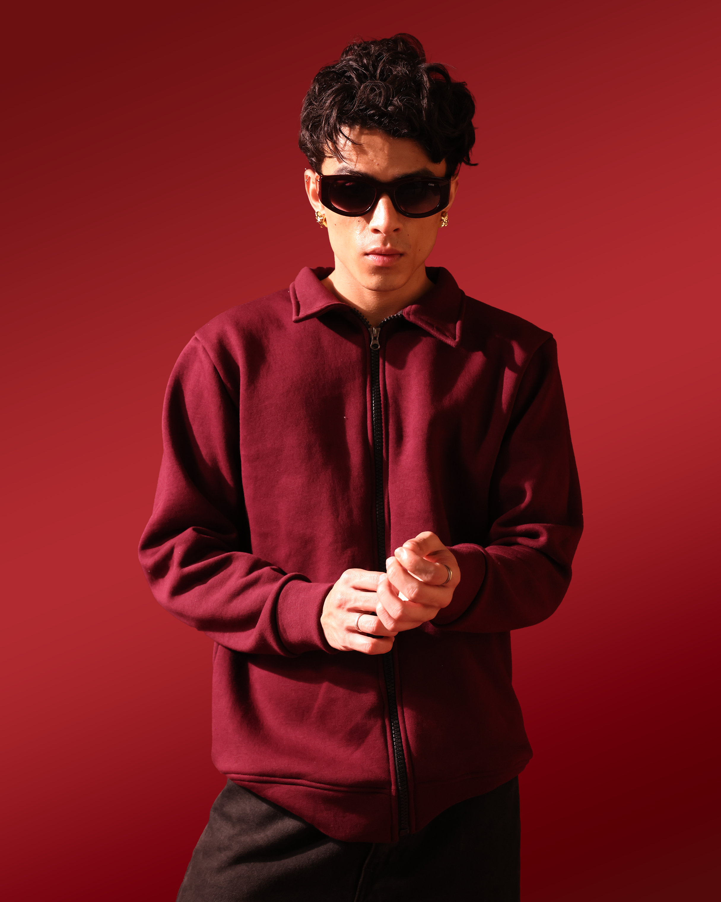 Jacket – Wine Red – Men