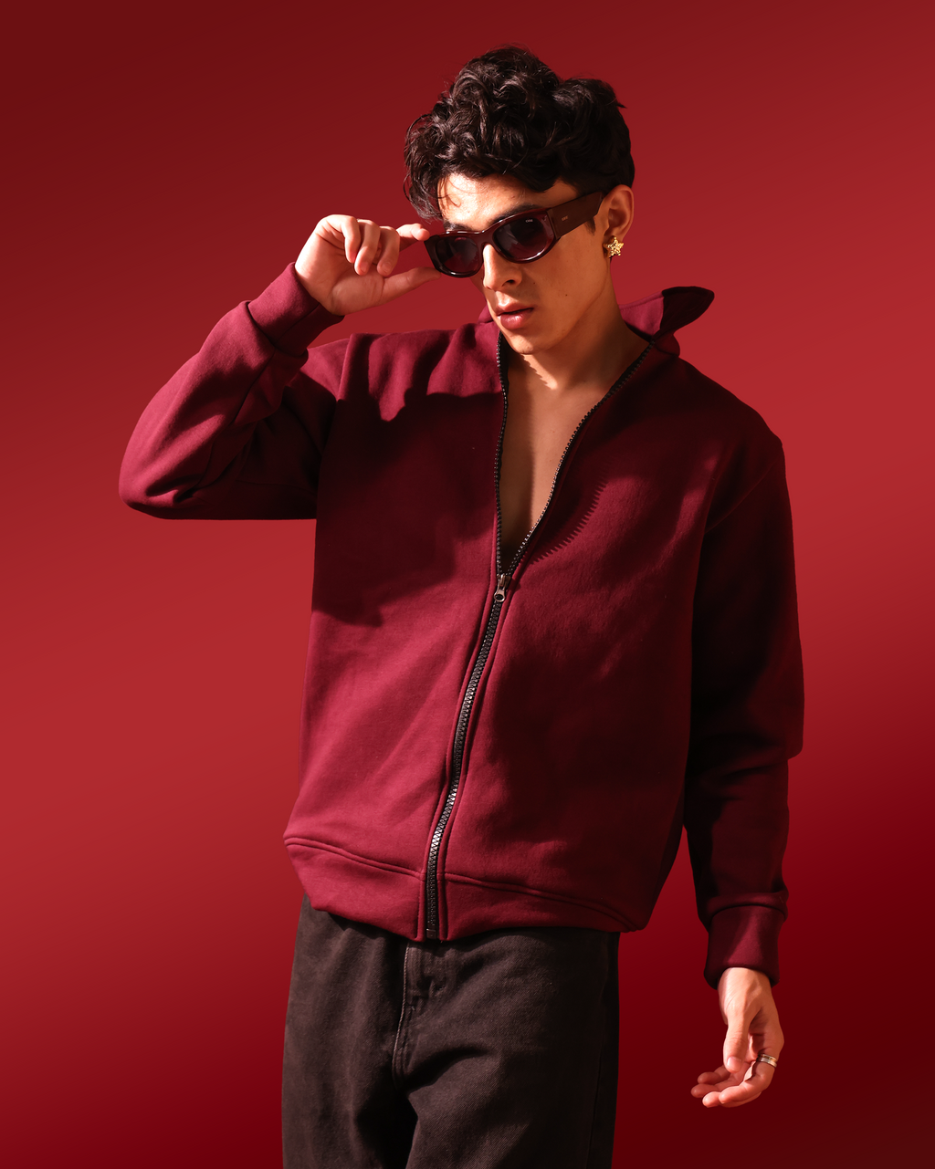 Jacket – Wine Red – Men